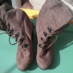 Route 66 Brown Lace-Up Women's Boots